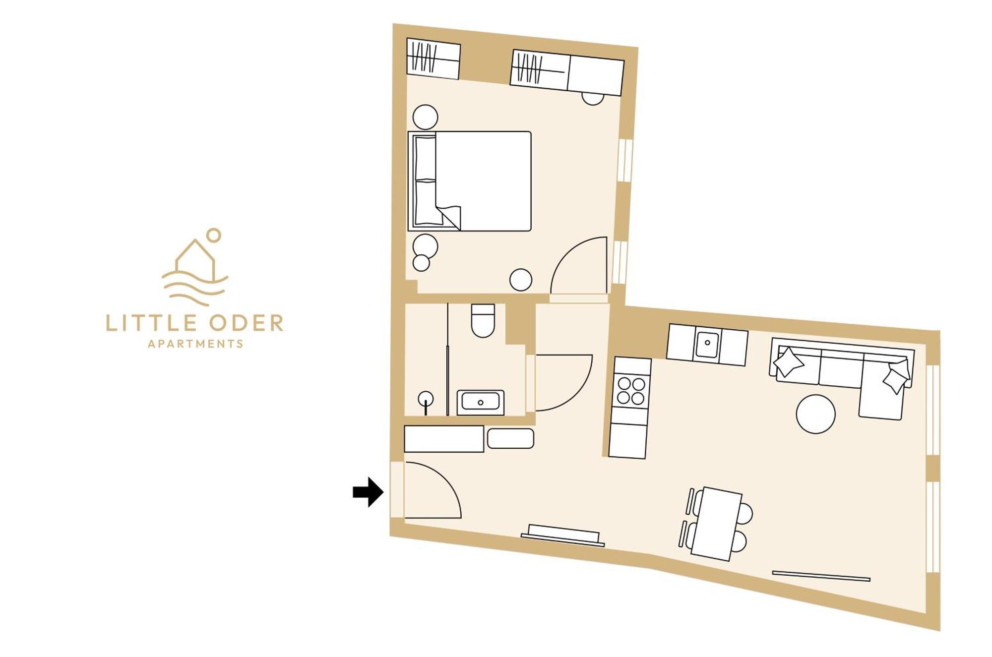 Little Oder Apartments Щецин Экстерьер фото